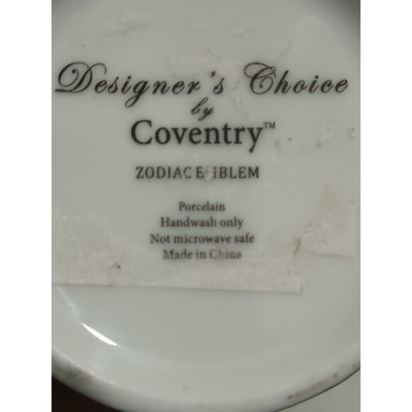 Designer's Choice By Coventry Zodiac Emblem Virgo 6-in Tall Porcelain Coffee Mug - Picture 6 of 7